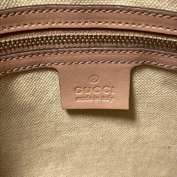 Auth GUCCI Nice/Micro Guccisima 309617 Beige Patent Leather - Handbag - Picture 9 of 9
